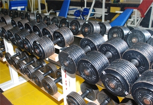 Übungen an Kurzhanteln und Langhanteln sind koordinativ sehr ansprechend und effektiv. Im Fitnessstudio Arabellapark in München haben Sie diese Möglichkeiten.