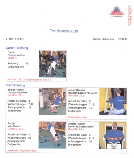 Im Rahmen der Personal Trainings werden die Trainingsprogramme im Fitnessstudio Arabellapark in München erstellt.
